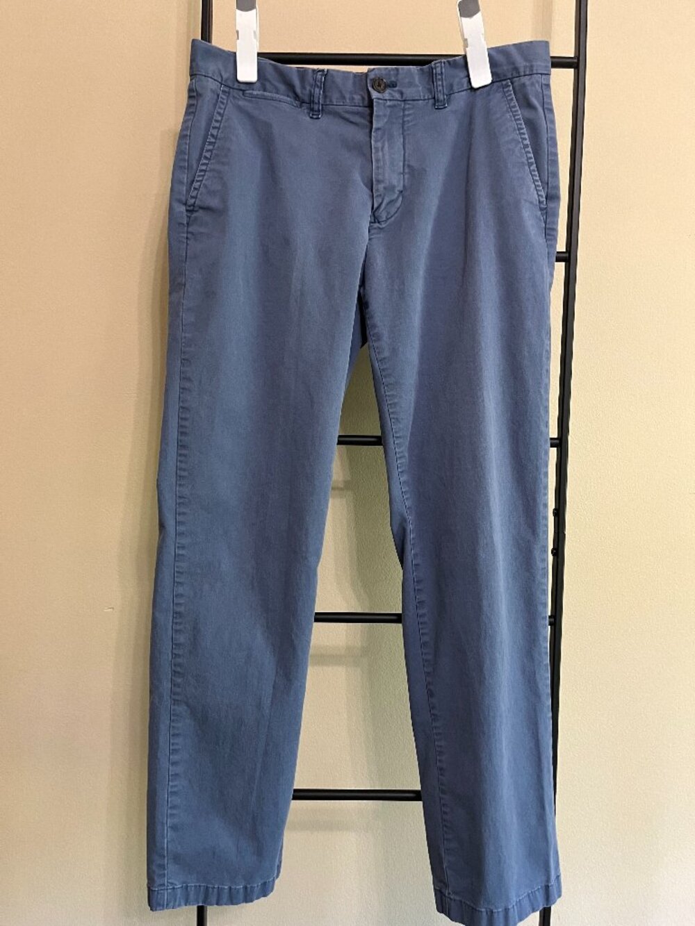 Tommy Hilfiger Men 33x32 Custom Fit Stretch Chino Pants Blue